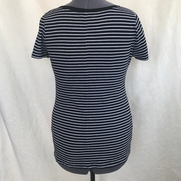 *4/$20* 2A.N.A.- Black/White Stripe Tee. - Picture 3 of 6
